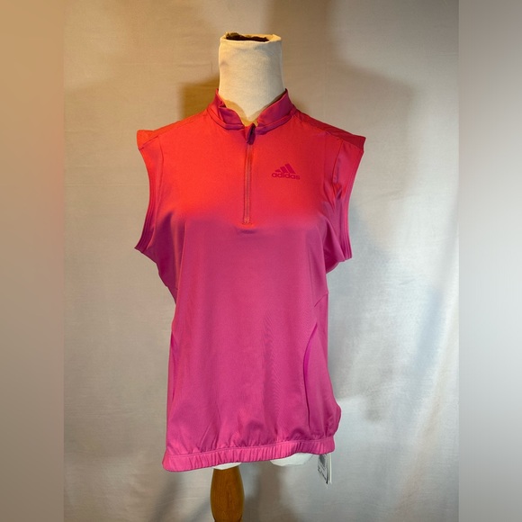 NWT! Adidas Preloved Fuchsia Women's Cycling Jersey - Size 1X (HR4451) - Picture 1 of 13